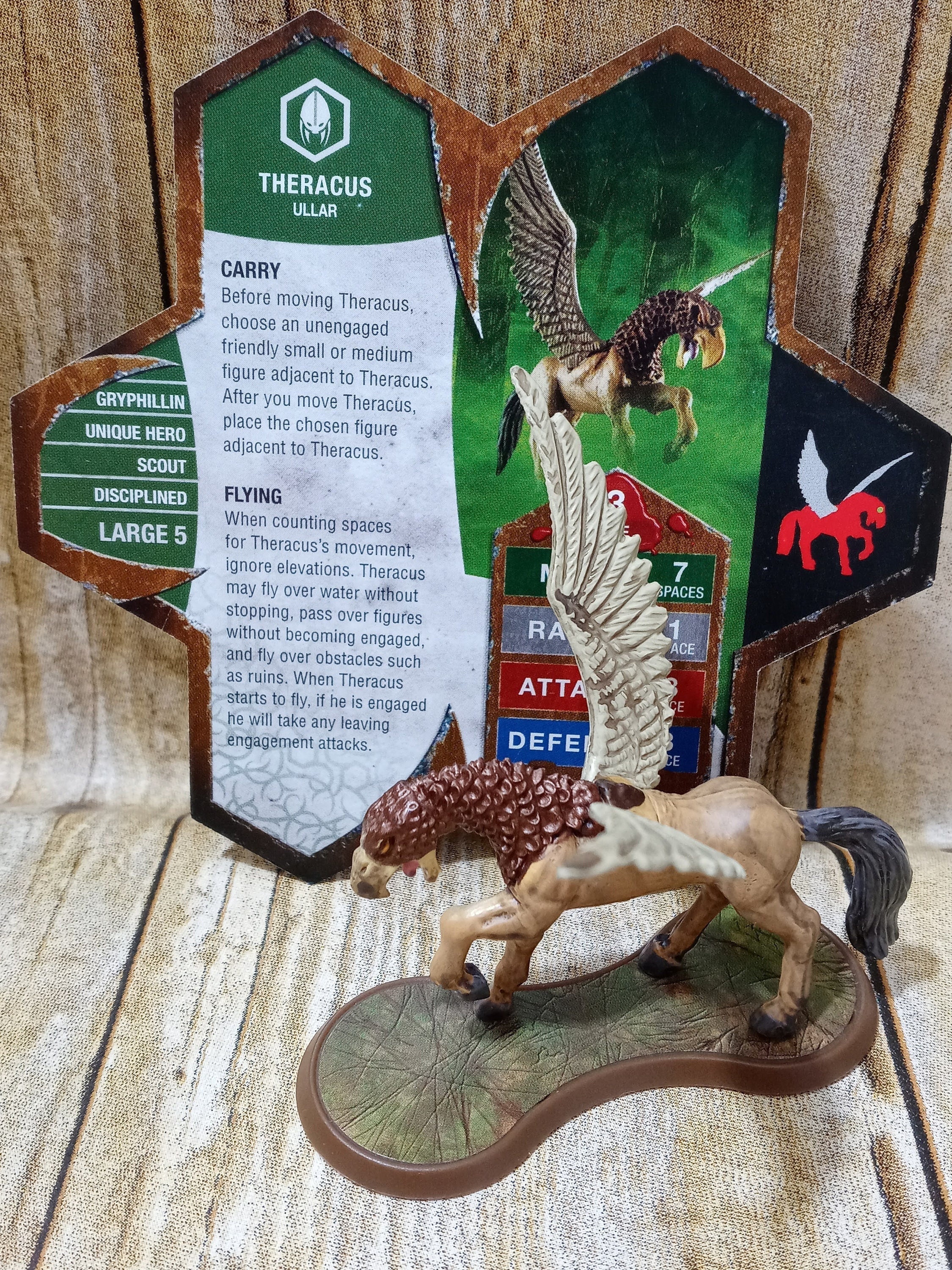 Heroscape Theracus Ullar Feylund Raknar's Vision Card & - Etsy