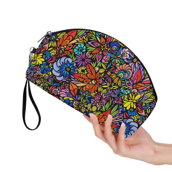 Lac La Hache Wildflowers • Curved Accessory Bag