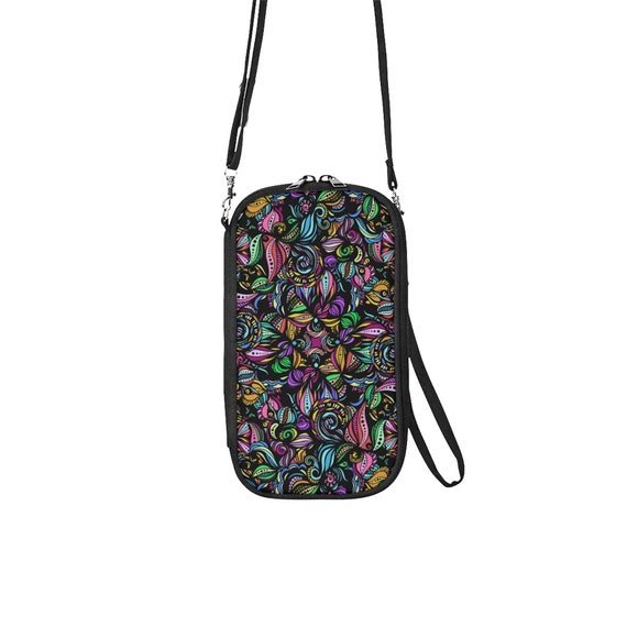 Whimsical Blooms - Doodle Wallet Bag