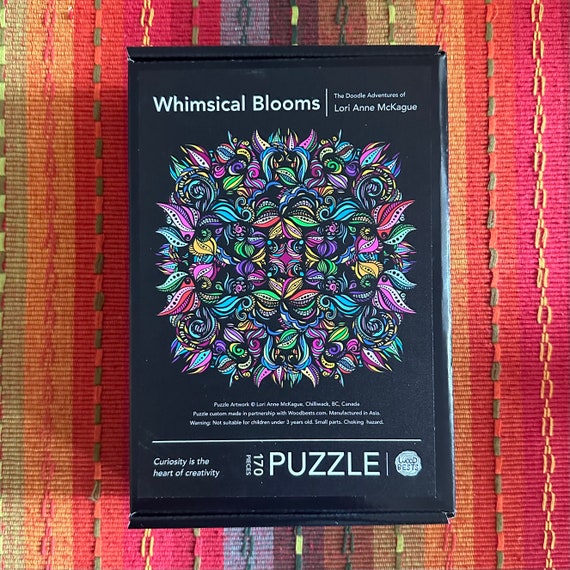 Whimsical Blooms • Artist Edition • Fine Art Wood Puzzle