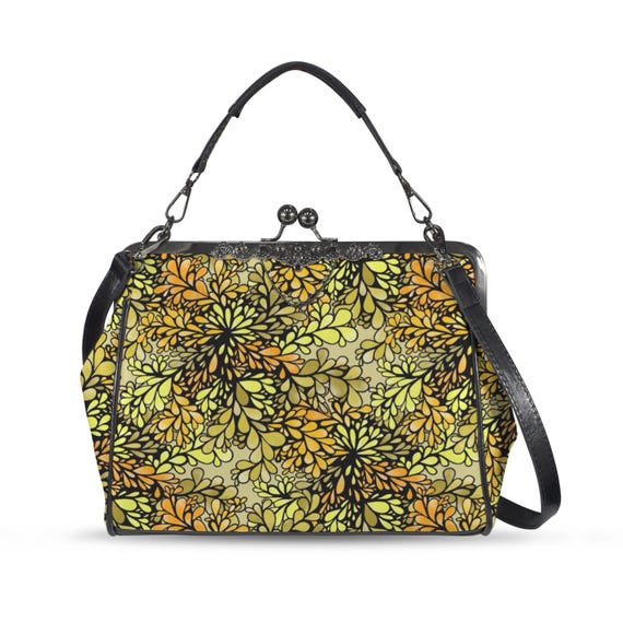 Citrus Splash • Classic Design Kisslock Handbag