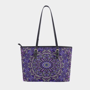 Luna violeta • Bolso tote de piel vegana