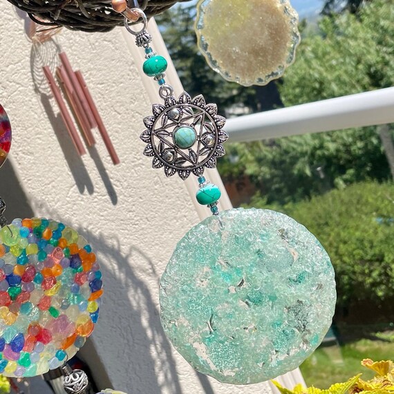 Seafoam Serenity • Sahasrāra Chakra • Suncatcher