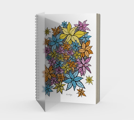 Petals in the Wind • Spiral Notebook