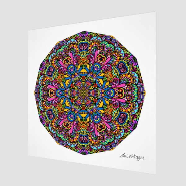 Renaissance Lace Kaleidoscope • Fine Art Print