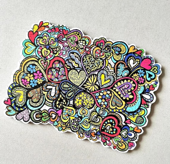 Hearts a Flutter • Deluxe Artist Edition • Laser Cut Wood Puzzle