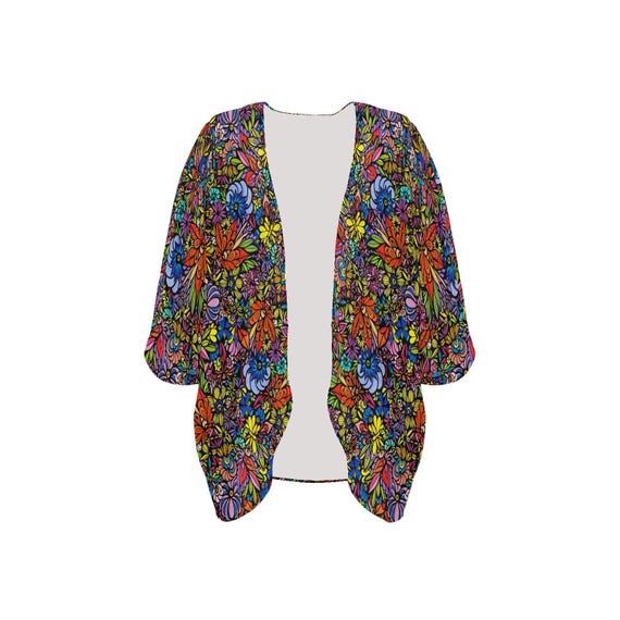 Lac La Hache Wildflowers • Chiffon Kimono Cover