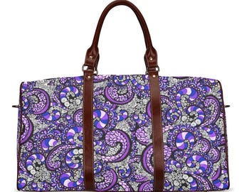 Purple Pulse • Classic Design Travel Bag