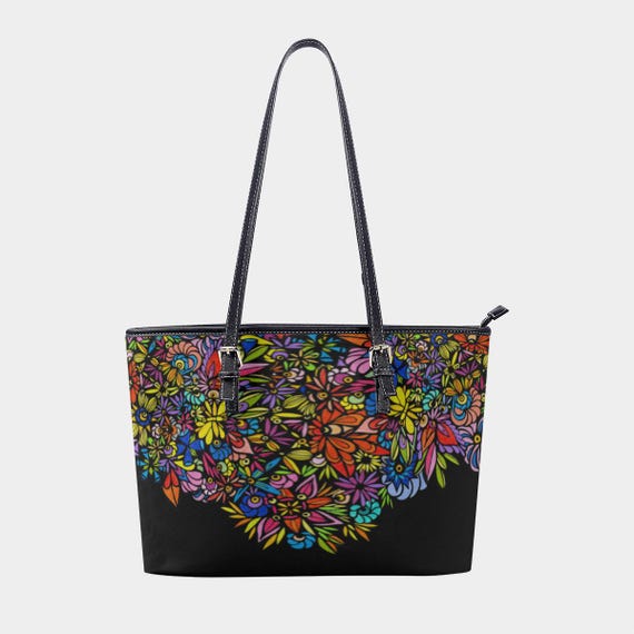 Lac La Hache Wildflowers • Vegan Leather Tote