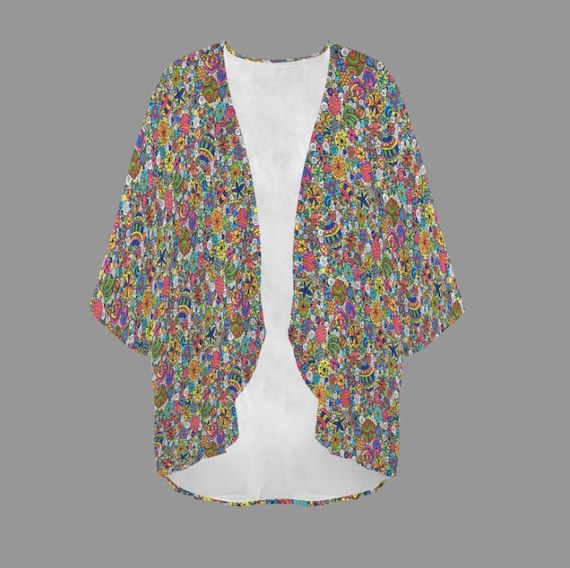 Cosmic Explosion • Chiffon Kimono Cover
