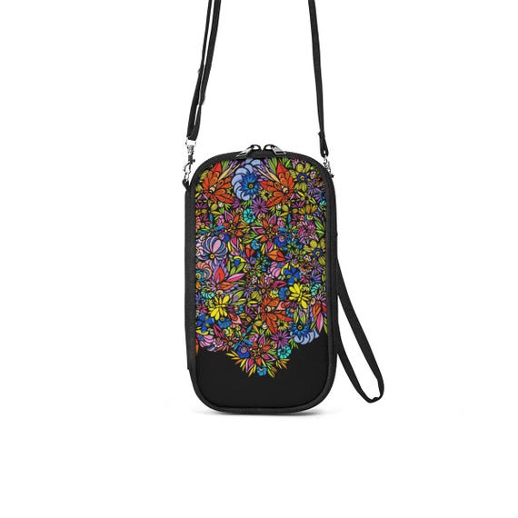 Lac La Hache Wildflowers • Doodle Wallet Bag
