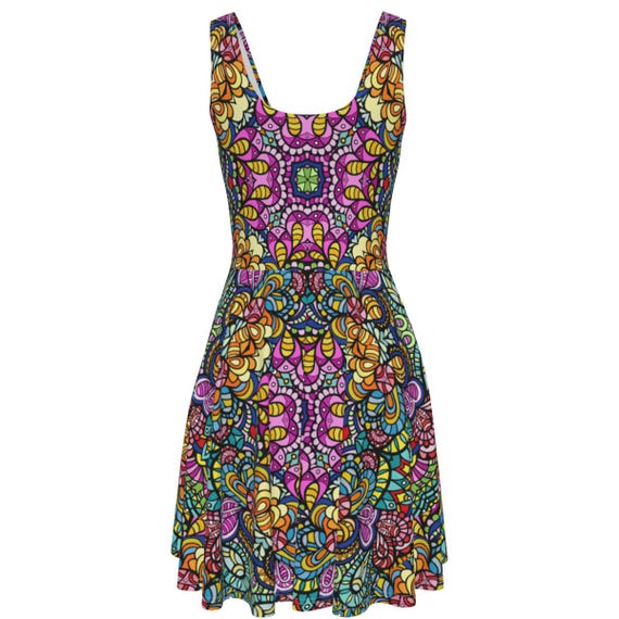Sicilian Ceramics • Sleeveless Dress with Pockets
