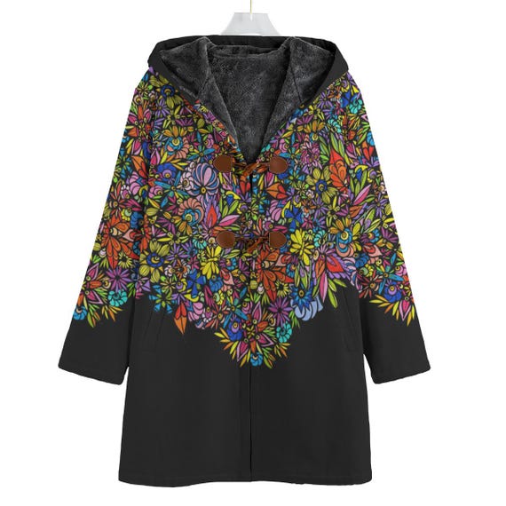 Lac La Hache Wildflowers • Seasonal Jacket with Hood