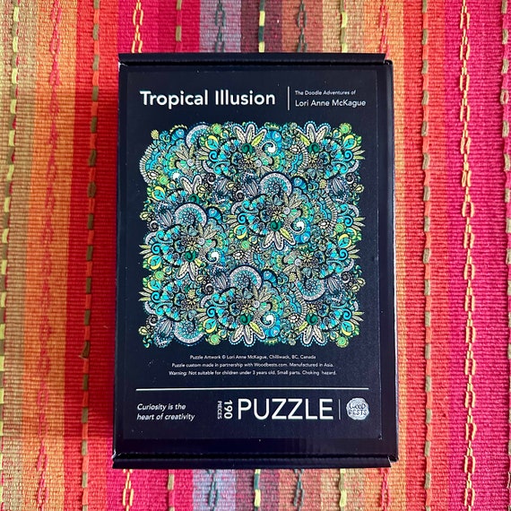Tropical Illusion • Artist Edition • Fine Art Wood Puzzle