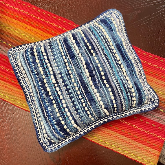 Touch the Sky • Woven Crochet Cushion