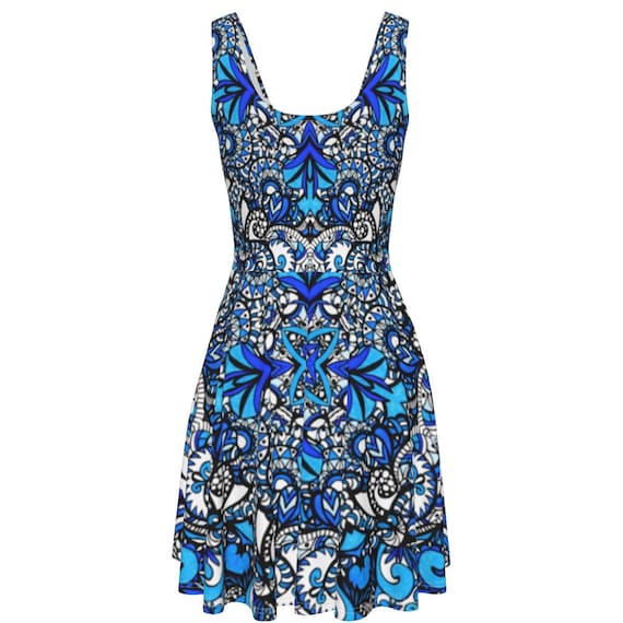 Indigo Soul • Sleeveless Dress with Pockets