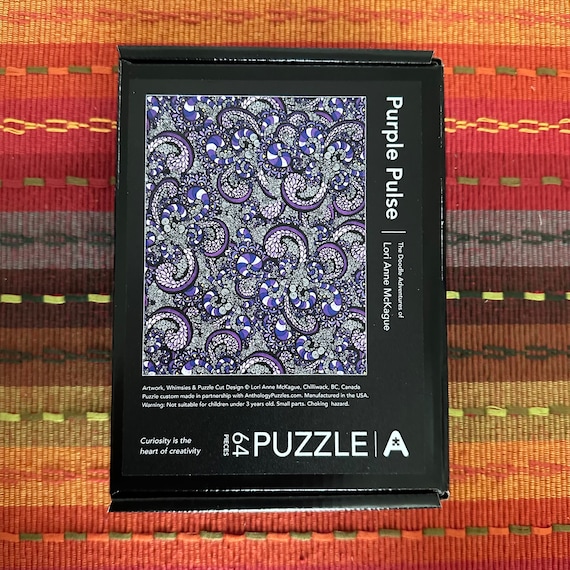 Purple Pulse • Artist Edition • Mini Wood Puzzle
