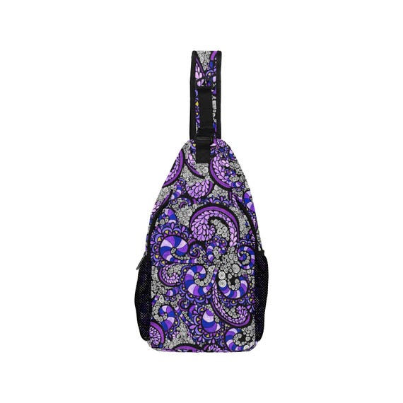 Purple Pulse • Cross-Body Chest Bag
