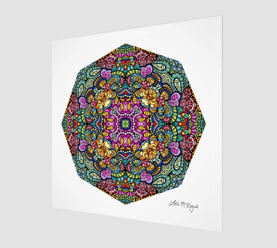 Sicilian Ceramics Kaleidoscope • Fine Art Print