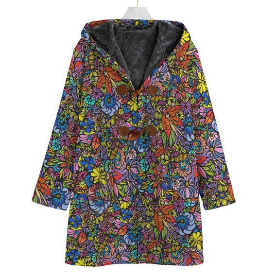 Lac La Hache Wildflowers (Pattern) • Seasonal Jacket with Hood