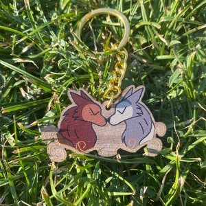 Wolfwalkers 2 inch wooden keychain