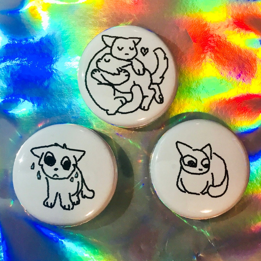 Cartoon Cat Pins Etsy Cartoon Cat Pins Etsy