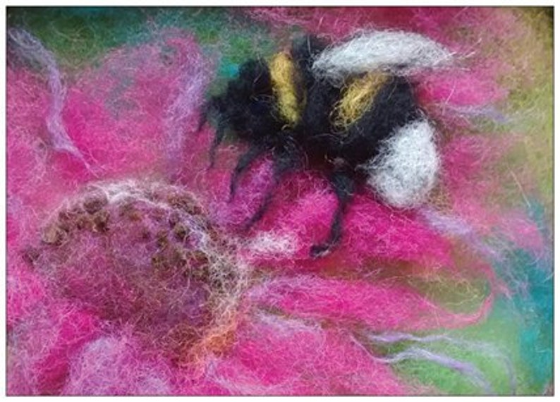 Postcard setFlowers: Rose, Christmas Rose, Bumblebee on Flower image 3