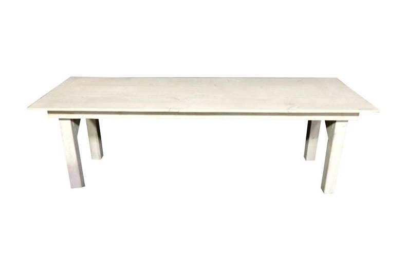 Folding Leg Whitewash Farm Table