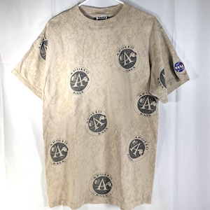 Vintage NASA Apollo T-Shirt, Size Adult Large, All Over Print Tee, Logo Spellout, Tultex