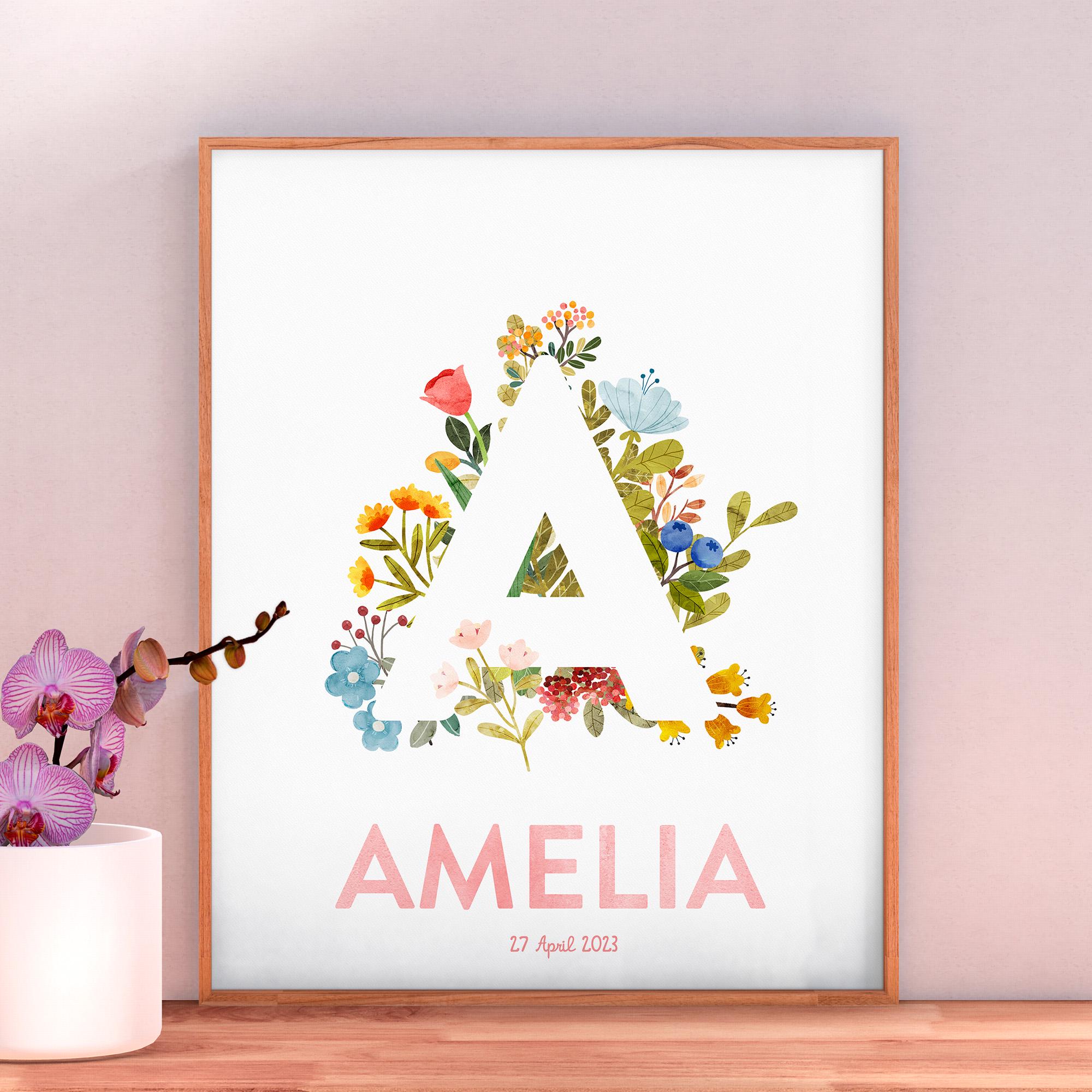Personalized Girl Name, Baby Gift, Personalized Gift, Gift With ...
