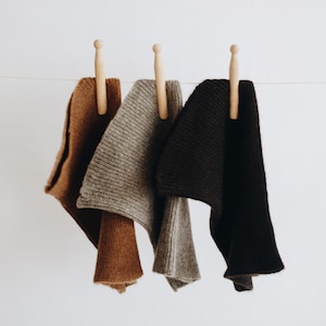Yak tube scarf 100% organic wool
