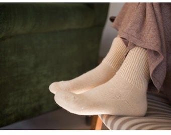 100% organic camel wool chunky socks