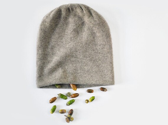 Ekjo wool yak blend Gray Knit Beanie HIO Berlin Hand of Origin Pure Yak Wool Beanie in yak grey  main image 4