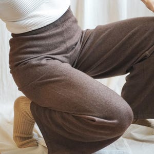 Hose aus Wollwalk mit weitem Bein