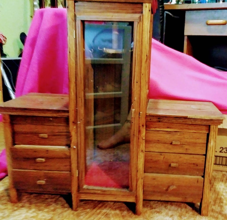 Vintage Wormwood Large Jewelry Cabinet Jewelry Tower Etsy