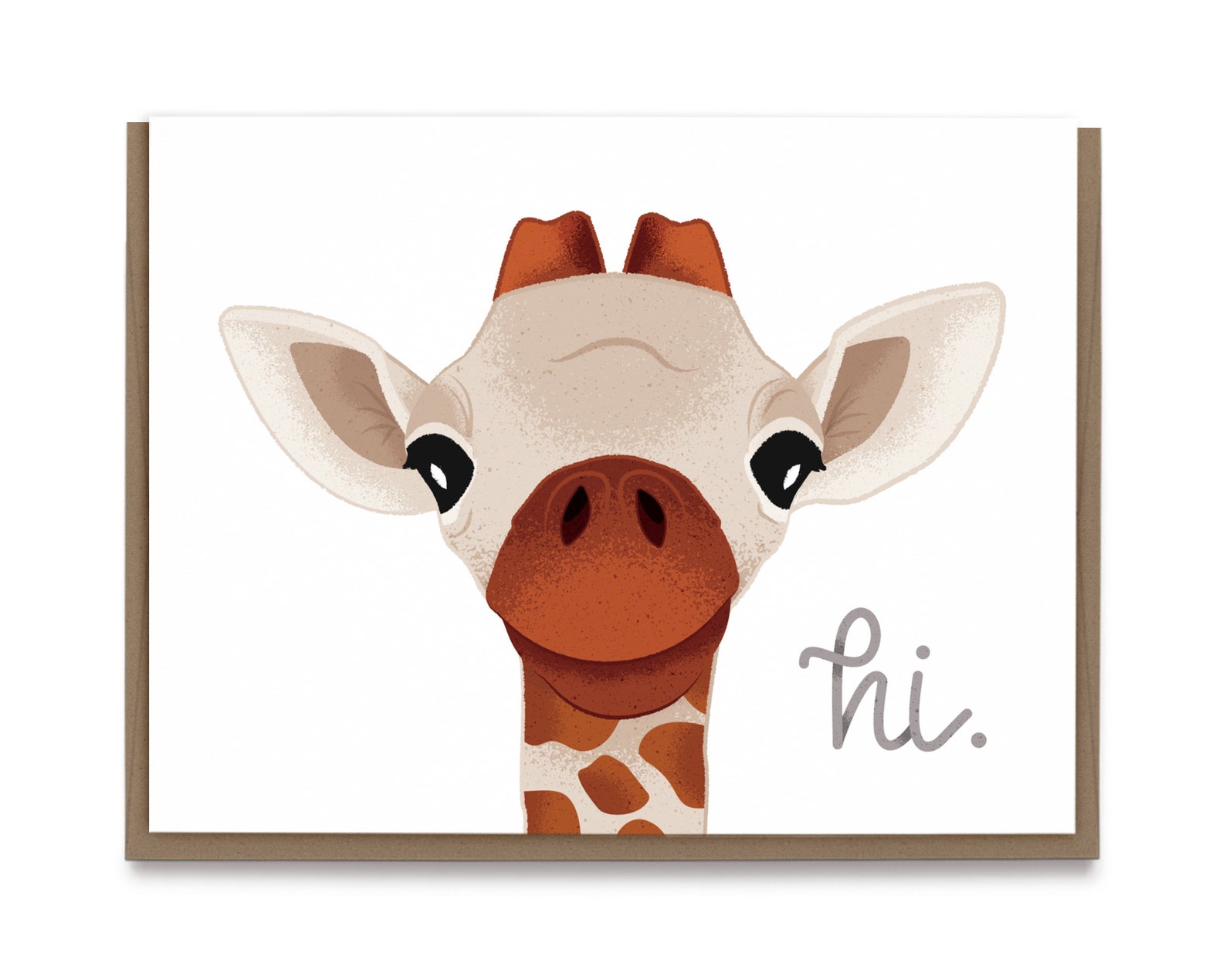 My Friend Giraffe Greeting Card Personalized Hello | Etsy