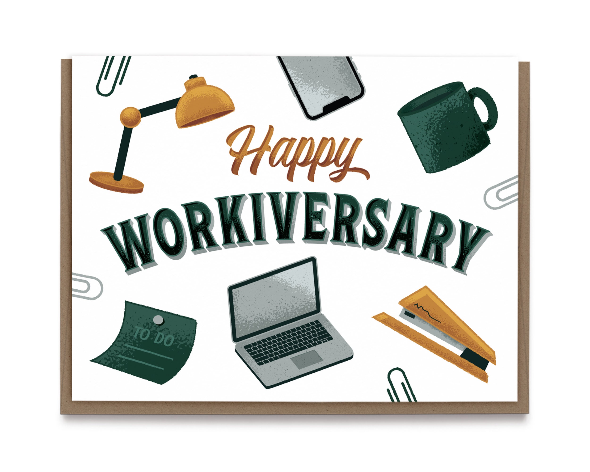 Happy Workiversary Greeting Card Work Anniversary Etsy