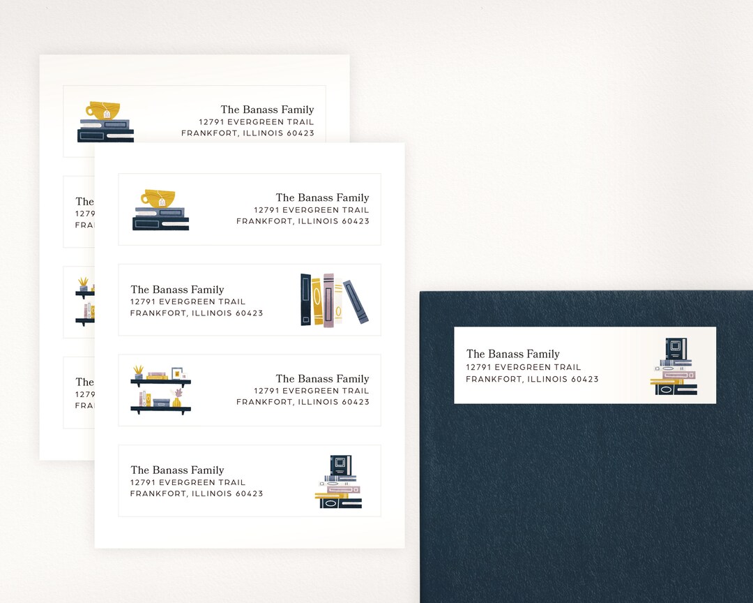 Personalized Return Address Labels | Books | Reading | Literature ...
