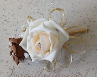 Various Luxury Rose Corsages and Buttonholes, Pin On