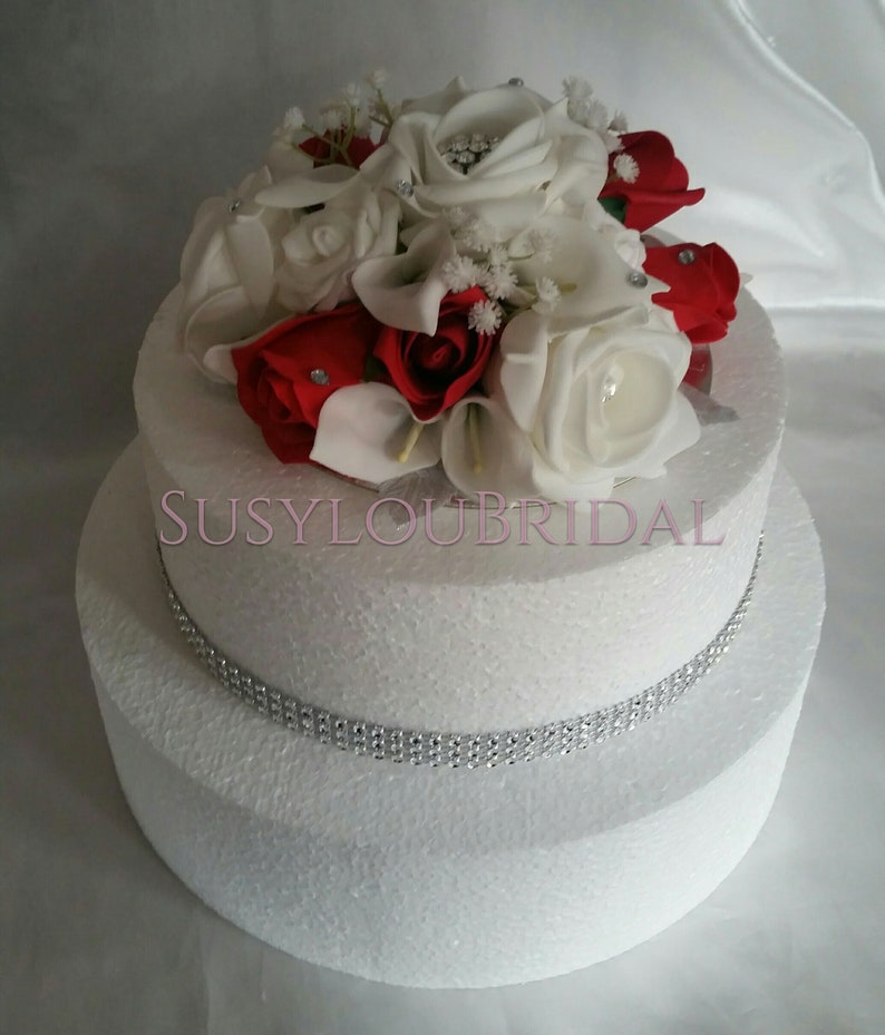Rose And Calla Lily Wedding Or Anniversary Cake Topper In Etsy