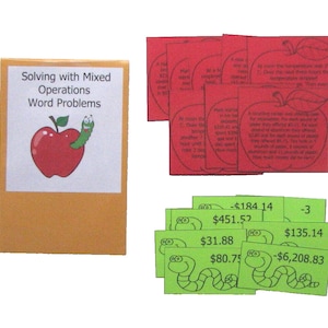 Educational Math Center Resource Game Solving Word Problems Mixed Operations