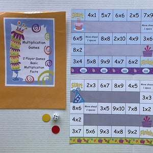 The Teacher Depot Math Center Learning Resource Games Multiplication Facts