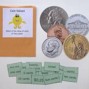 The Teacher Depot Educational Math Center Learning Resource Identifying Coin Value