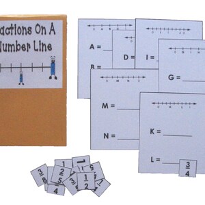Educational Math Center Learning Resource Game Fractions on A Number ...