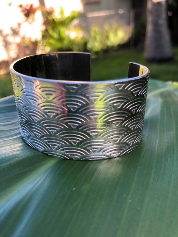Tiffany’s Etched Scallop Cuff Bracelet