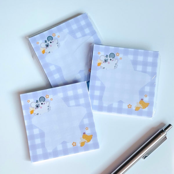 Fruity Sticky Notes, Banana Memo Pad, Hamster Sticky Notes, Kawaii Memo Pad, Pretty Sticky Notes, Sticky Memo Pad, Cute Sticky Notes