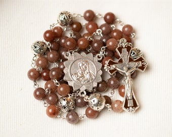 Our Lady Mauve Rosary - Spiritual Valentine's Day Gift