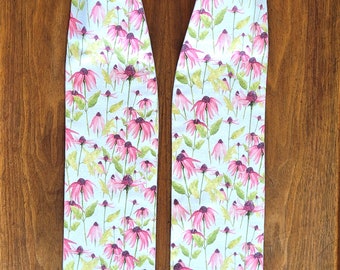 Cone Flower stole in Watercolor Print