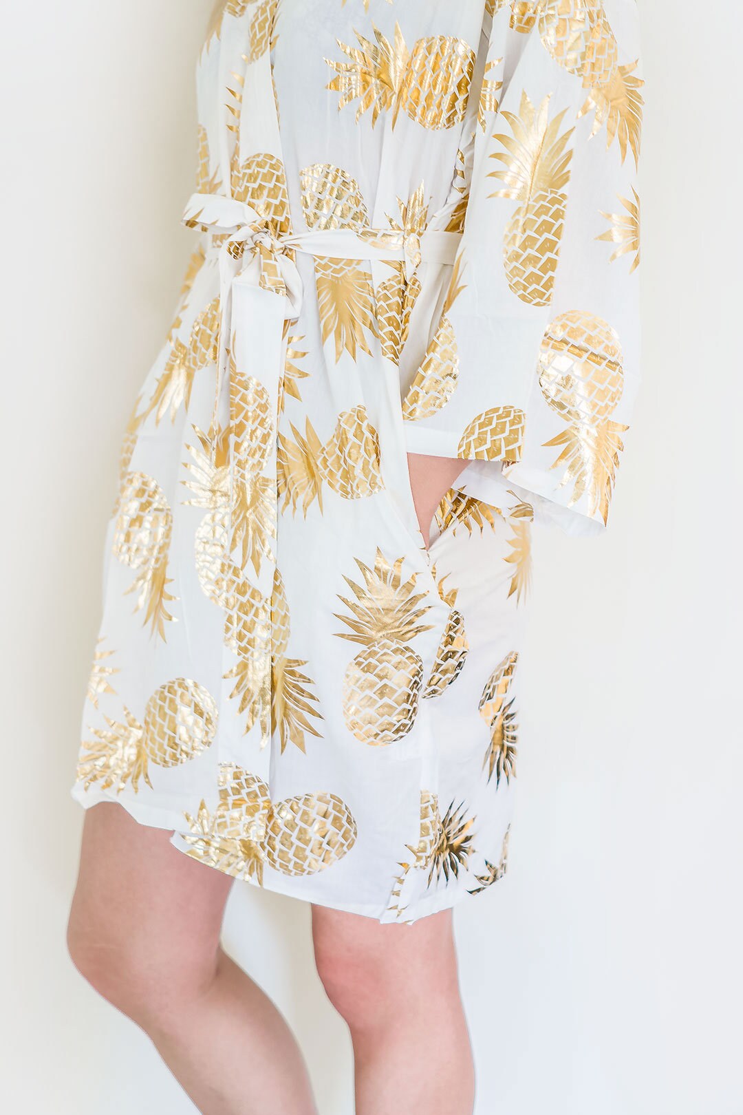Metallic Rayon Pineapple Robes With 2 Side Pocket - Etsy