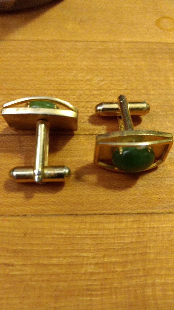 Vintage Gemstone Cufflinks - image 2